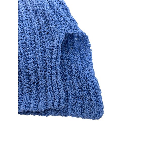 Adyson Parker Sweater Tunic Top 2X White Blue Ombré Ribbed Knit Round Neck - Picture 11 of 11